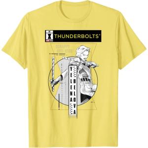 imageMarvel Studios Thunderbolts Yelena Belova BampampW Comic Cover 1 TShirtLemon Yellow