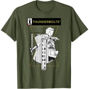 imageMarvel Studios Thunderbolts Yelena Belova BampampW Comic Cover 1 TShirtOlive Green