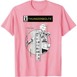 imageMarvel Studios Thunderbolts Yelena Belova BampampW Comic Cover 1 TShirtPink