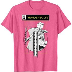imageMarvel Studios Thunderbolts Yelena Belova BampampW Comic Cover 1 TShirtPink Heather