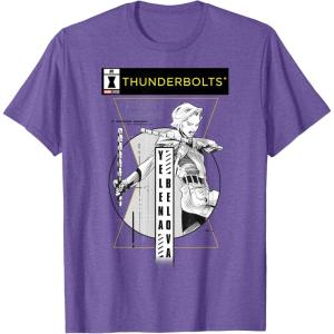 imageMarvel Studios Thunderbolts Yelena Belova BampampW Comic Cover 1 TShirtPurple Heather