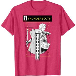 imageMarvel Studios Thunderbolts Yelena Belova BampampW Comic Cover 1 TShirtRed Heather