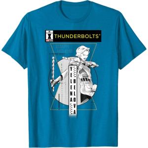 imageMarvel Studios Thunderbolts Yelena Belova BampampW Comic Cover 1 TShirtSapphire Blue