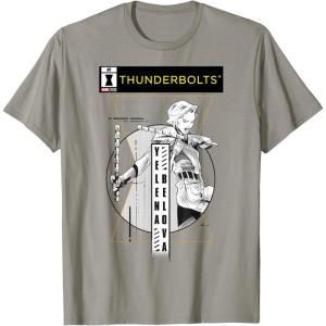 imageMarvel Studios Thunderbolts Yelena Belova BampampW Comic Cover 1 TShirtSlate Grey