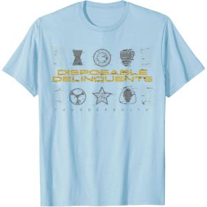 imageMarvel Studios Thunderbolts quotDisposable Delinquentsquot Icons TShirtBaby Blue