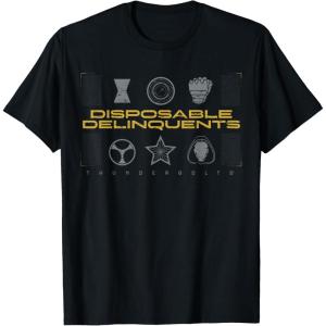 imageMarvel Studios Thunderbolts quotDisposable Delinquentsquot Icons TShirtBlack