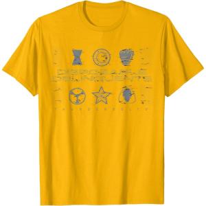 imageMarvel Studios Thunderbolts quotDisposable Delinquentsquot Icons TShirtGolden Yellow