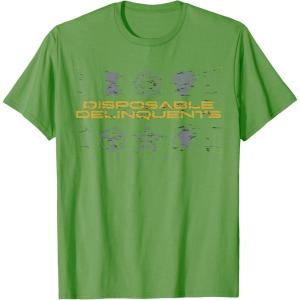 imageMarvel Studios Thunderbolts quotDisposable Delinquentsquot Icons TShirtGrass Green