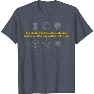 imageMarvel Studios Thunderbolts quotDisposable Delinquentsquot Icons TShirtHeather Blue