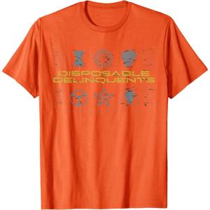 imageMarvel Studios Thunderbolts quotDisposable Delinquentsquot Icons TShirtOrange