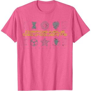 imageMarvel Studios Thunderbolts quotDisposable Delinquentsquot Icons TShirtPink Heather