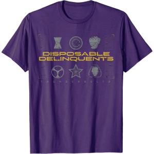 imageMarvel Studios Thunderbolts quotDisposable Delinquentsquot Icons TShirtPurple