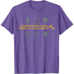 imageMarvel Studios Thunderbolts quotDisposable Delinquentsquot Icons TShirtPurple Heather