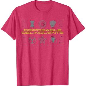 imageMarvel Studios Thunderbolts quotDisposable Delinquentsquot Icons TShirtRed Heather