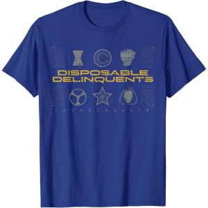 imageMarvel Studios Thunderbolts quotDisposable Delinquentsquot Icons TShirtRoyal Blue