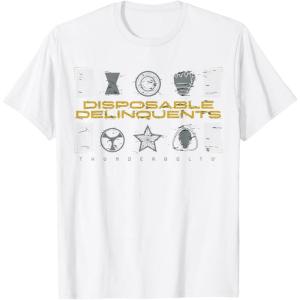 imageMarvel Studios Thunderbolts quotDisposable Delinquentsquot Icons TShirtWhite