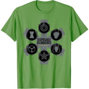 imageMarvel Studios Thunderbolts quotDisposable Delinquentsquot Team TShirtGrass Green