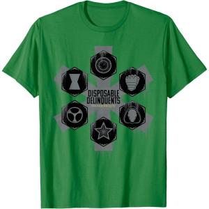 imageMarvel Studios Thunderbolts quotDisposable Delinquentsquot Team TShirtKelly Green