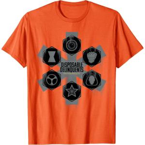 imageMarvel Studios Thunderbolts quotDisposable Delinquentsquot Team TShirtOrange