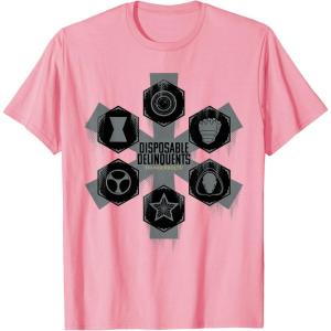 imageMarvel Studios Thunderbolts quotDisposable Delinquentsquot Team TShirtPink