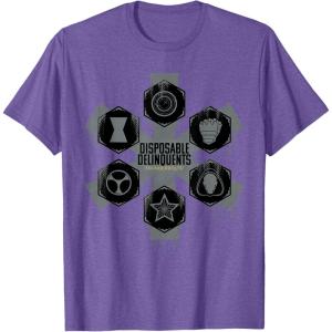 imageMarvel Studios Thunderbolts quotDisposable Delinquentsquot Team TShirtPurple Heather