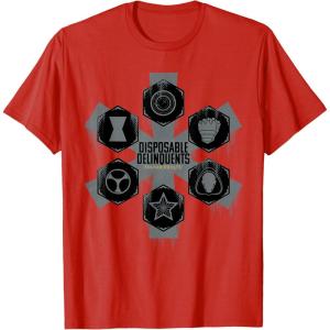 imageMarvel Studios Thunderbolts quotDisposable Delinquentsquot Team TShirtRed
