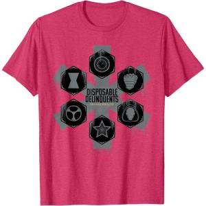 imageMarvel Studios Thunderbolts quotDisposable Delinquentsquot Team TShirtRed Heather