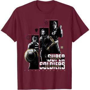 imageMarvel Studios Thunderbolts quotScrappy AntiHeroesquot Trio TShirtBurgundy