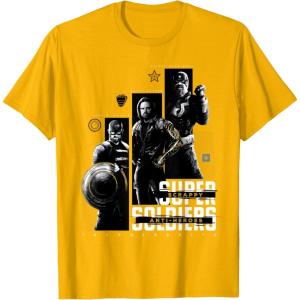 imageMarvel Studios Thunderbolts quotScrappy AntiHeroesquot Trio TShirtGolden Yellow