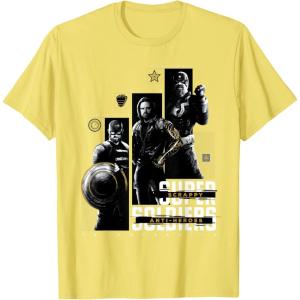 imageMarvel Studios Thunderbolts quotScrappy AntiHeroesquot Trio TShirtLemon Yellow