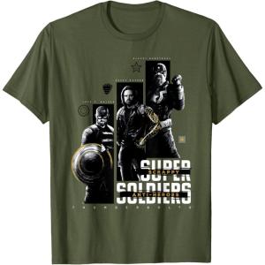 imageMarvel Studios Thunderbolts quotScrappy AntiHeroesquot Trio TShirtOlive Green