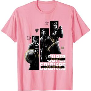 imageMarvel Studios Thunderbolts quotScrappy AntiHeroesquot Trio TShirtPink