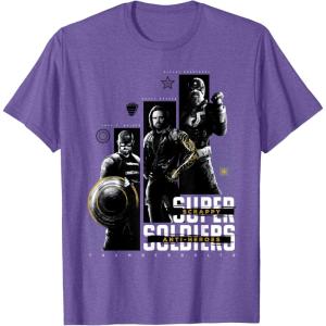 imageMarvel Studios Thunderbolts quotScrappy AntiHeroesquot Trio TShirtPurple Heather