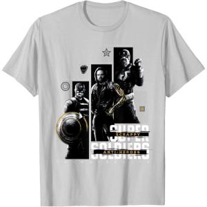 imageMarvel Studios Thunderbolts quotScrappy AntiHeroesquot Trio TShirtSilver Grey