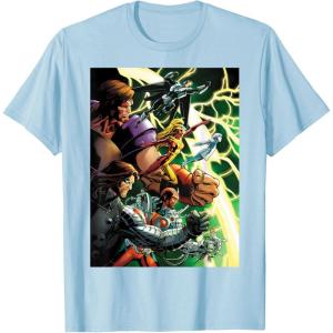 imageMarvel Thunderbolts Comic Cover Art Bucky and Team TShirtBaby Blue