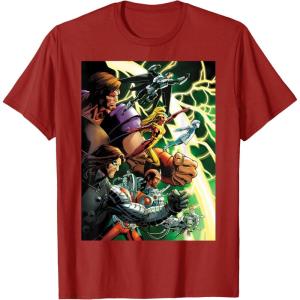 imageMarvel Thunderbolts Comic Cover Art Bucky and Team TShirtCranberry Red