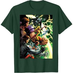 imageMarvel Thunderbolts Comic Cover Art Bucky and Team TShirtDark Green