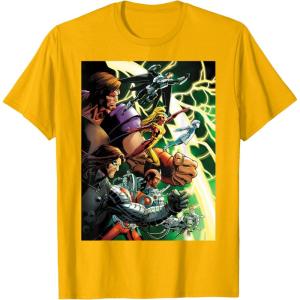 imageMarvel Thunderbolts Comic Cover Art Bucky and Team TShirtGolden Yellow