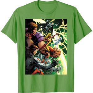 imageMarvel Thunderbolts Comic Cover Art Bucky and Team TShirtGrass Green