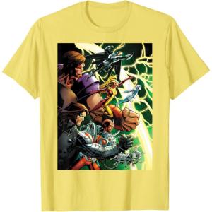 imageMarvel Thunderbolts Comic Cover Art Bucky and Team TShirtLemon Yellow