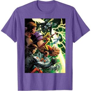 imageMarvel Thunderbolts Comic Cover Art Bucky and Team TShirtPurple Heather