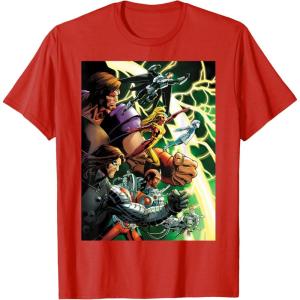 imageMarvel Thunderbolts Comic Cover Art Bucky and Team TShirtRed