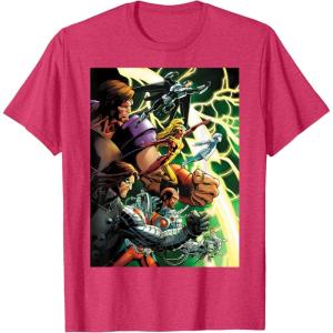 imageMarvel Thunderbolts Comic Cover Art Bucky and Team TShirtRed Heather