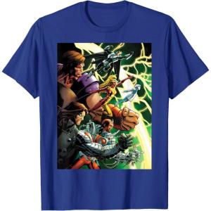 imageMarvel Thunderbolts Comic Cover Art Bucky and Team TShirtRoyal Blue