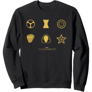 imageMarvel Thunderbolts Icons Lineup Distressed SweatshirtBlack