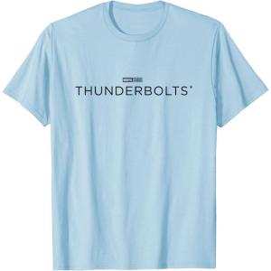 imageMarvel Thunderbolts Movie Black Logo TShirtBaby Blue