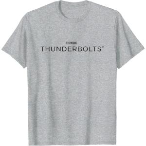 imageMarvel Thunderbolts Movie Black Logo TShirtHeather Grey