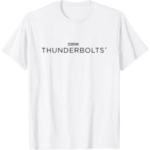 imageMarvel Thunderbolts Movie Black Logo TShirtWhite