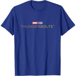 imageMarvel Thunderbolts Movie Color Logo TShirtRoyal Blue
