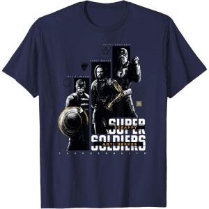imageMarvel Thunderbolts Super Soldiers Panels Showcase TShirtNavy Blue